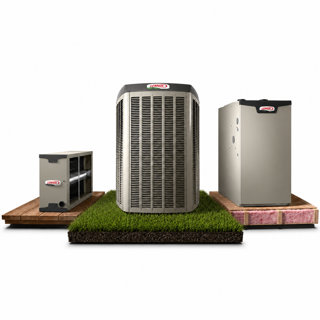 Lennox Elite EL22KCV - 5 Ton - 20 SEER2 AC with EL297 - Two-Stage/Variable - 97% AFUE Furnace - Horizontal Coil - Gas System - with install