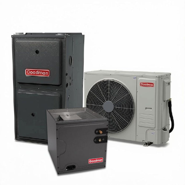 Goodman GXV9S - 3 Ton - 18 SEER2 AC with GRVM97 - Modulating/Variable - 97% AFUE Furnace - Horizontal Coil - Gas System - with install
