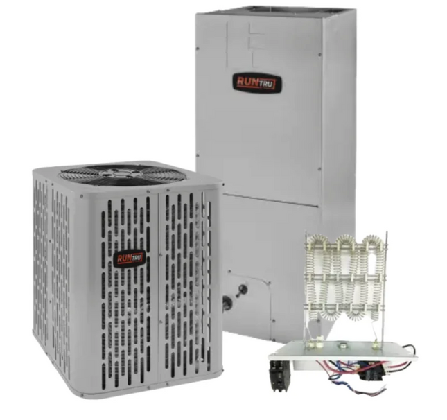 RunTru - 14.3 SEER2 - 2 Ton - Single-Stage Heat Pump System with 18K-30K Air Handler With Install