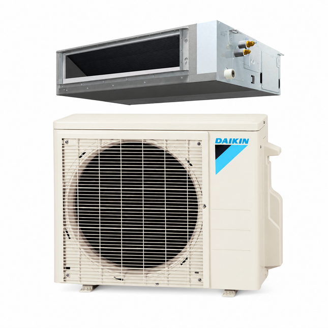 Daikin FDMQ - 18K BTU - Single-Zone Concealed Ducted Heat Pump - 15.3 SEER2 with Install